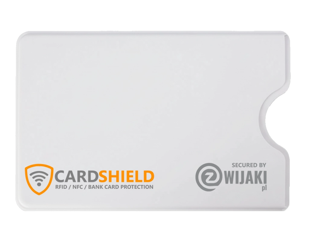 Etui CardShield z tworzywa – wersja biała